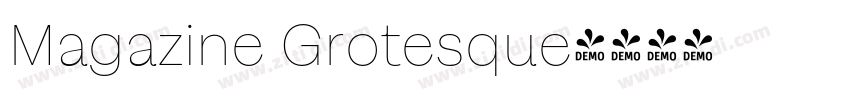 Magazine Grotesque字体转换